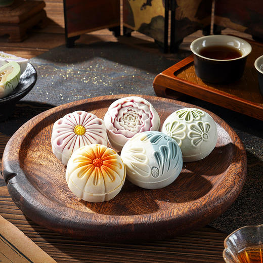 【送礼好物！有颜有料】和果子流心月饼国潮新中式糕点中秋月饼伴手礼月饼。ha 商品图2