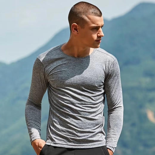 小众ice男士美利奴羊毛速干长袖T恤092805 商品图9