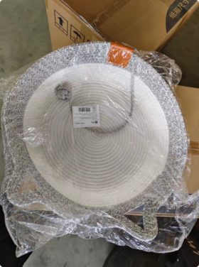 【赠品】棉绳藤窝42cm 中号 灰色