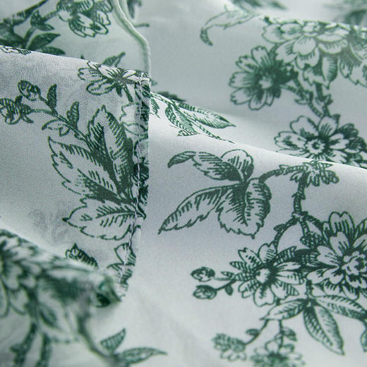 【JASON WU】秋冬新款休闲桑蚕丝V领荷叶边宽松减龄上衣开衫衬衫 商品图3