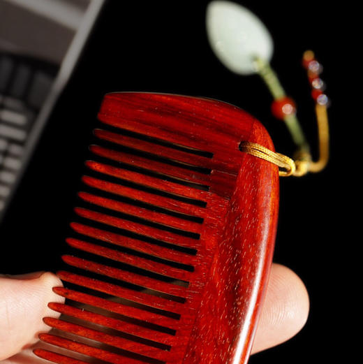 【青山特惠】小叶紫檀【衿生】木梳.发梳.礼盒装 s25 商品图6