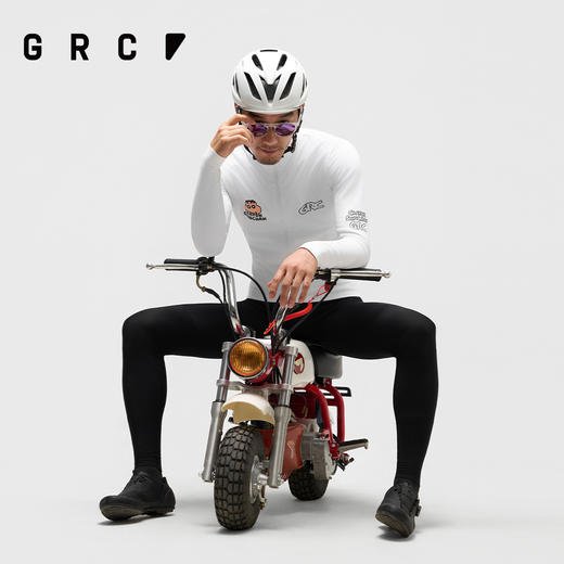 GRC桀骜无尽秋冬新款CMYK蜡笔小新抓绒公路自行车骑行服长袖男女 商品图3
