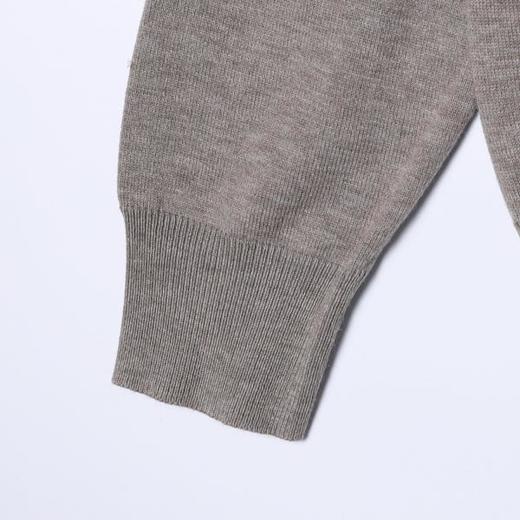 25FK068SDSA秋冬新款痞帅男装韩版简约撞色纽扣开衫V领假两件针织衫毛衣 商品图4