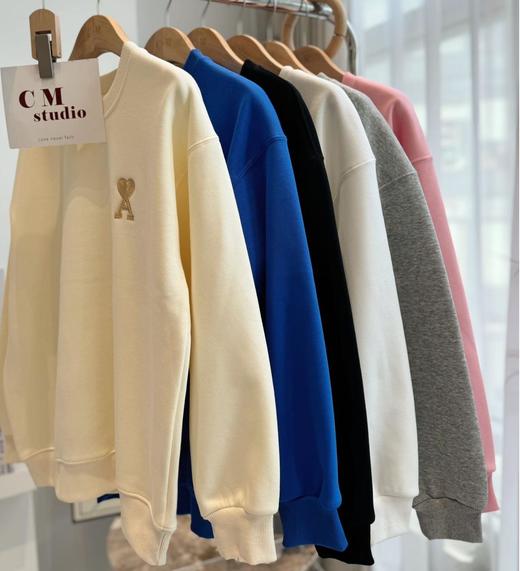 秋冬必入【吾家爱心A刺绣男女同款卫衣/常规&加绒款】可外穿、可内搭！加绒不加绒款可选！不掉色/不起球/不沾毛 商品图1