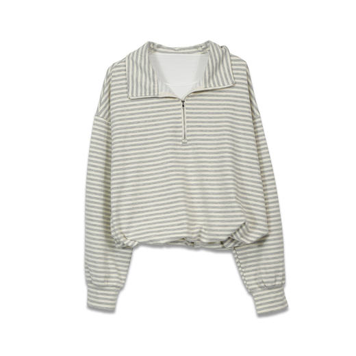 基本款立领条纹卫衣-纪念日百货门店同款164944243 商品图4