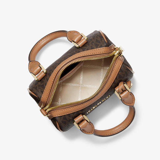 193599042442 迈克高仕MICHAEL KORS 【品牌官方质保】MK Bedford 超小号老花拼色斜挎单肩波士顿包（约150 * 110 * 80 mm） 商品图1