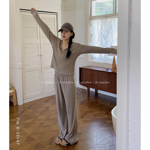 高质极简老钱风休闲家居服-纪念日百货门店同款164943110 商品图3