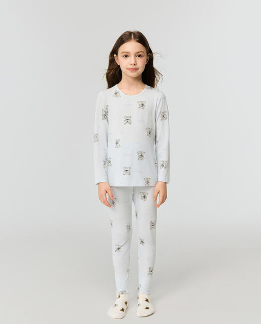 5楼爱慕儿童奶皮爱心雪纳瑞暖衣套头上衣AK172J771 商品图2