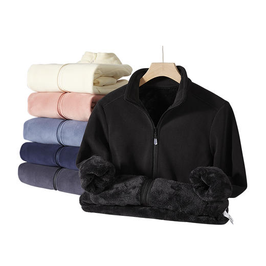 HOTDEMON情侣款加厚保暖奥粒绒立领隐形拉链外套8806 商品图1