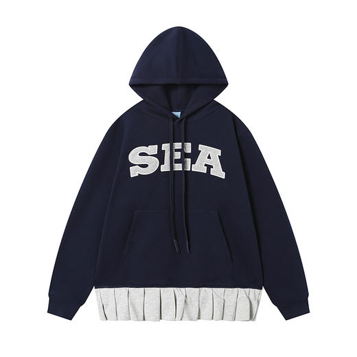 CryingCenter SEA堆叠感百褶假两件 加绒卫衣 哭喊中心 商品图4