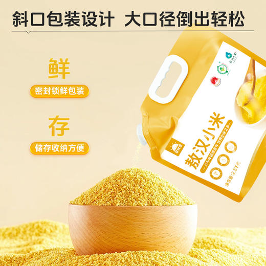 【色泽金黄】草牧里 敖汉小米 2.5kg/袋 香浓软糯易煮易熟（海南、青海、云南、新疆、西藏发圆通快递 商品图3