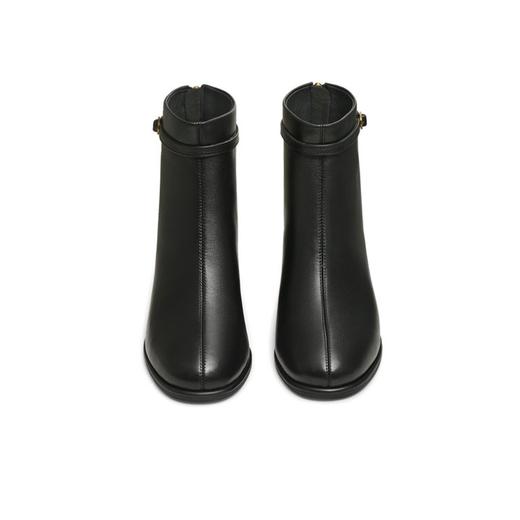 【云粉节】BF楼天美意时装靴2025冬季新款复古粗跟瘦瘦女靴BK032吊牌价1199活动价639 商品图2