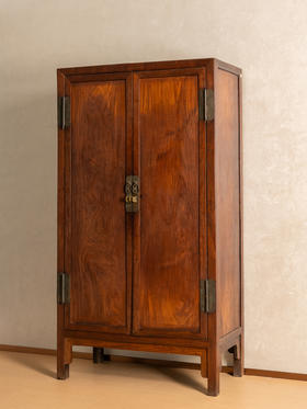 清中期	红木硬挤门一封书式方角柜