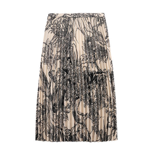 【JASON WU】(多色)夏季新款森林童话印花通勤百搭简约裙子半身裙百褶裙 商品图5