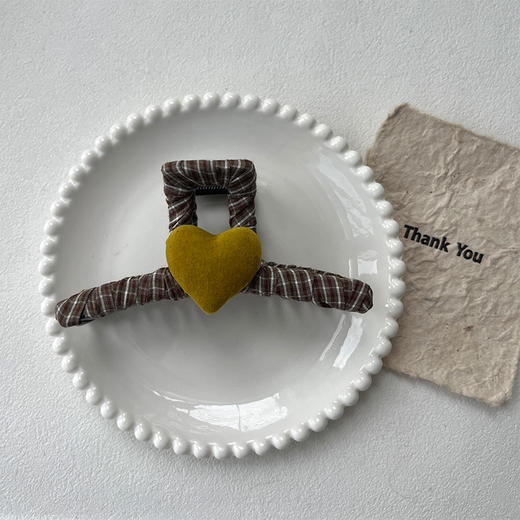 复古丝绒爱心抓夹-纪念日百货门店同款166745184 商品图3