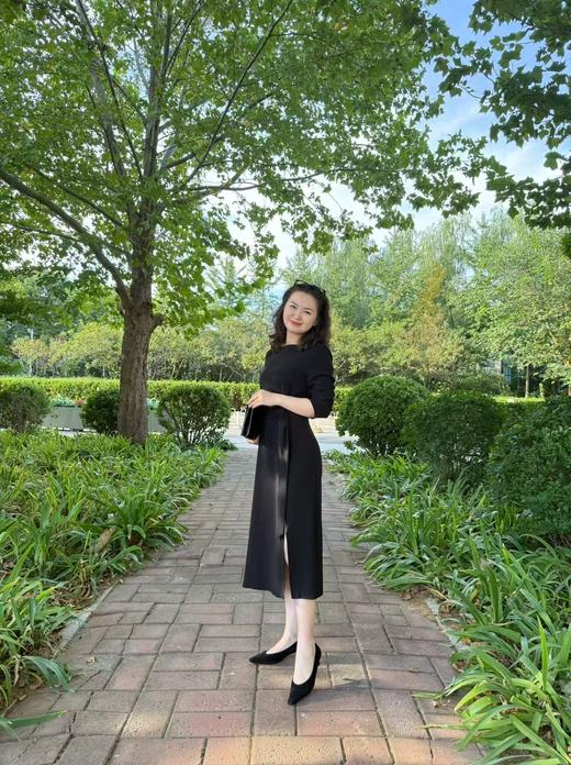 三醋酸前腰带连衣裙 商品图8