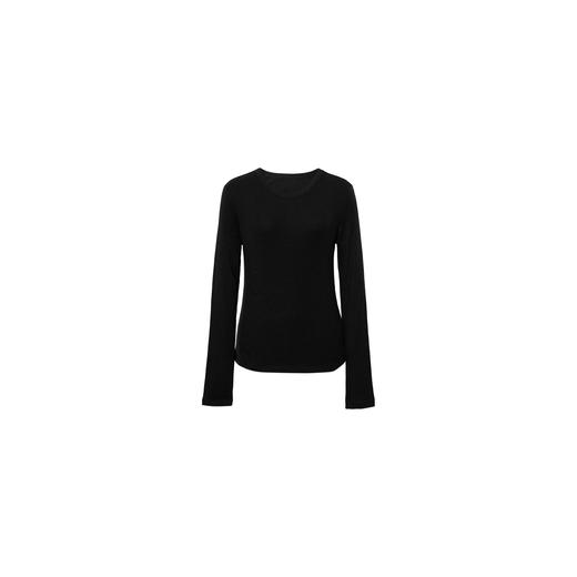 【商场同款】【商场同款】伊芙丽圆领显瘦长袖T恤打底衫1FA701272MS 商品图0