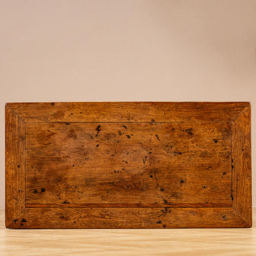 清早期	黄花梨束腰罗锅枨马蹄腿半桌 商品图3