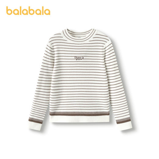 巴拉巴拉童装儿童毛衣女童秋冬装针织衫中大童条纹甜美百搭时尚潮 商品图0