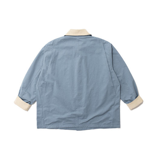 U17 翻领撞色四袋外套 浅蓝色 商品图1