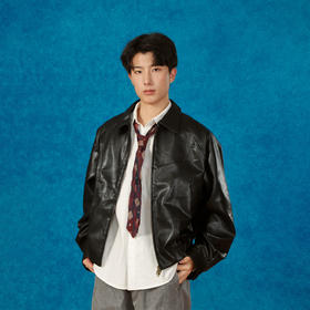 复古皮衣外套-纪念日百货门店同款164901585