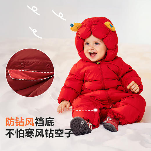 [三防]迷你巴拉巴拉男女童羽绒连体衣宝宝造型可爱爬服2025冬新品 商品图4