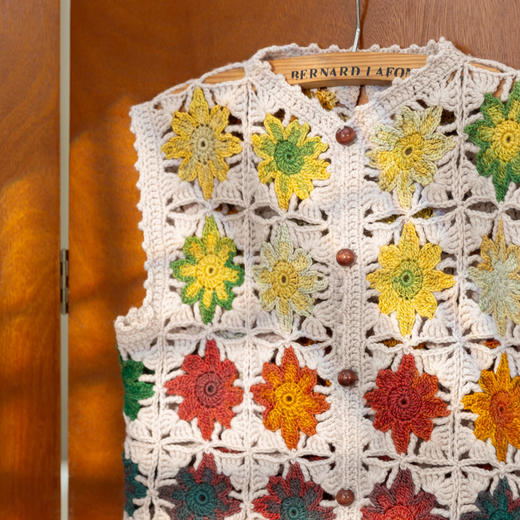 苏苏姐家花影流苏马甲手工编织羊毛线上衣diy钩针毛线团材料包 商品图3