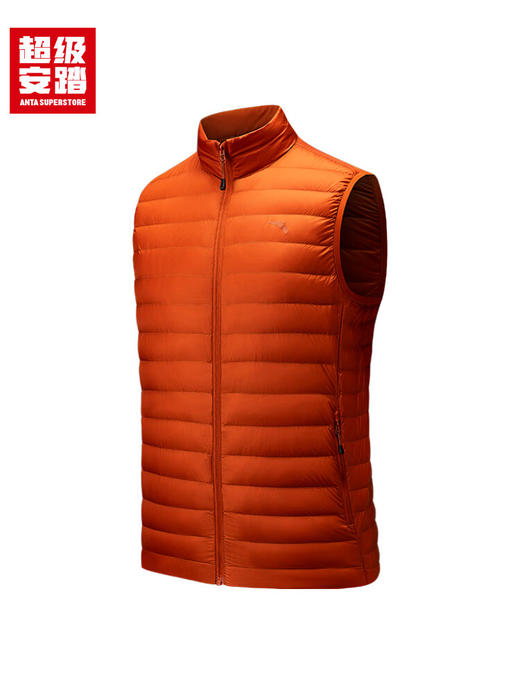 超级安踏防泼水轻薄羽绒马甲男士秋冬修身保暖运动通勤无袖上衣152546902U 商品图2