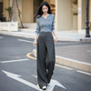 【10/1新品】熙世界早八通勤西装裤女2025秋季新款高级感休闲宽松直筒阔腿裤子 商品缩略图2