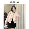 HERLIAN 冬季新品蕾丝边毛毛领羽绒服 短款外套女 商品缩略图2