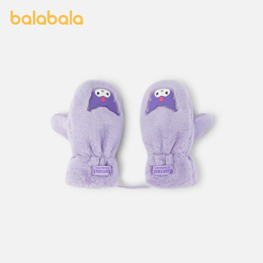 【三丽鸥IP】巴拉巴拉儿童手套女童包指手套毛绒舒适保暖时尚可爱 商品图1