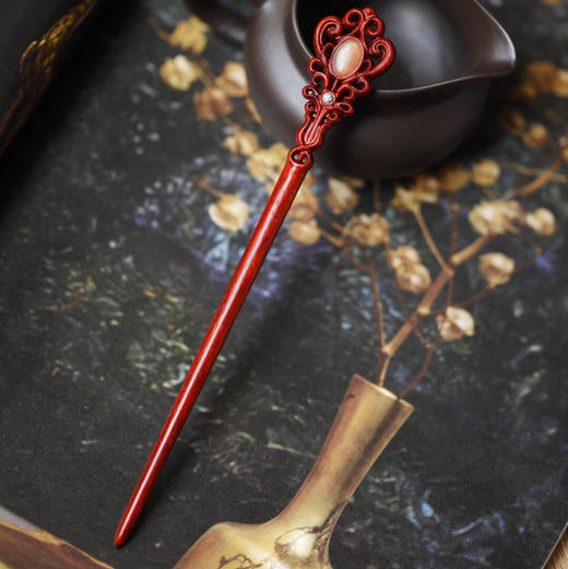 【青山特惠】小叶紫檀【凡华】发簪 s45 商品图1