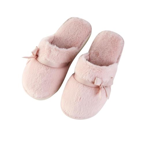 YY蝴蝶结毛绒拖鞋LH8552 商品图3