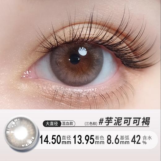 芋泥可可褐日抛十片装清透显色古灵精怪14.5大直径 商品图0