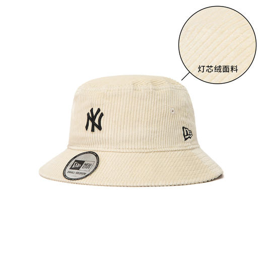 195131861962 NEW ERA  春夏MLBNY纽约洋基灯芯绒男女情侣款遮阳透气渔夫帽 商品图1