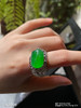 高冰种艳绿马鞍戒指【5262709】具体价格微信咨询 商品缩略图4