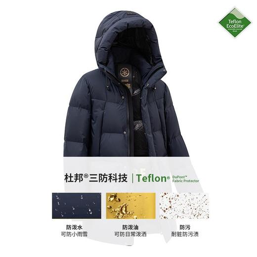 【黑金鹅绒4.0】极寒机能风大五格鹅绒羽绒服男女同款加厚东北穿 商品图2