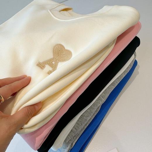 秋冬必入【吾家爱心A刺绣男女同款卫衣/常规&加绒款】可外穿、可内搭！加绒不加绒款可选！不掉色/不起球/不沾毛 商品图4