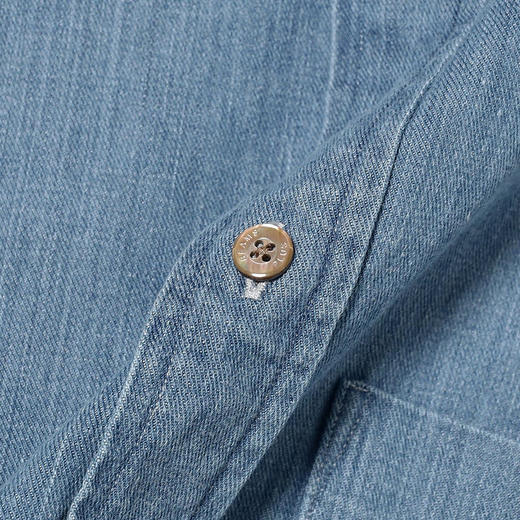 STUDIO NICHOLSON X BEAMS PLUS 联名款男女宽松廓形牛仔长袖衬衫 商品图2