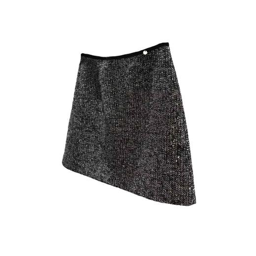 【断码清仓 无退换】贼美~贼好看！法式重工小香风大裙摆亮片粗花呢夹花A高腰显瘦羊毛 商品图4