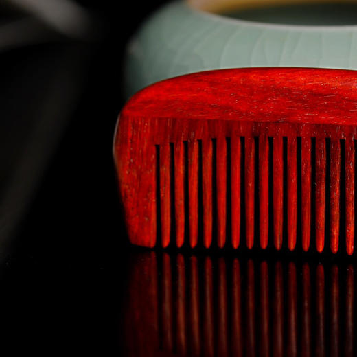 【青山特惠】小叶紫檀【衿生】木梳.发梳.礼盒装 s25 商品图3