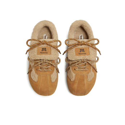 【云粉节】BF楼天美意复古厚底加绒毛毛鞋德训鞋女运动休闲鞋2025冬新款BL951DM5吊牌价899活动价499 商品图3