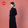 逸红颜墨妤2025深秋新款弹力暖感新中式显瘦小黑裙打底连衣长裙女 商品缩略图3