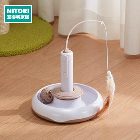 宠物猫玩具猫咪电动逗猫棒智能转盘神器解闷自动用品羽毛
