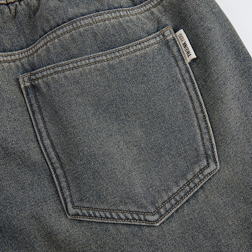 HX 冬季水洗直筒牛仔长裤加绒保暖C201440057101 商品图11