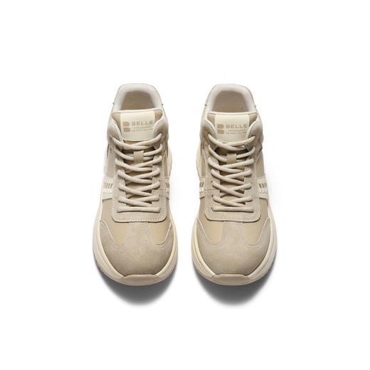 BF楼 百丽女鞋子复古高帮加绒阿甘鞋冬季舒适厚底增高休闲短靴E5V1DDD5 商品图2