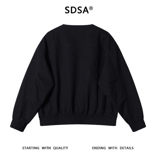 45318SDSA男士秋冬新款痞帅男装简约高级纽扣·V领夹克外套百搭时尚上衣 商品图5