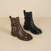 Westory2025年冬季低跟方头牛皮休闲中性风短靴S25DS85811 商品缩略图0