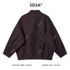 258125SDSA男士秋冬新款痞帅男装港风复古拉链翻领廓形夹克纯色百搭外套 商品缩略图5