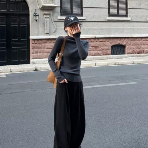 【Momotiabin 老钱风服饰集合】HJZXZ262-半高领修身针织衫 独享生活，做自己的天花板，针织衫集合 精致与动感的调和 轻松解锁随性舒适的穿搭 商品图4